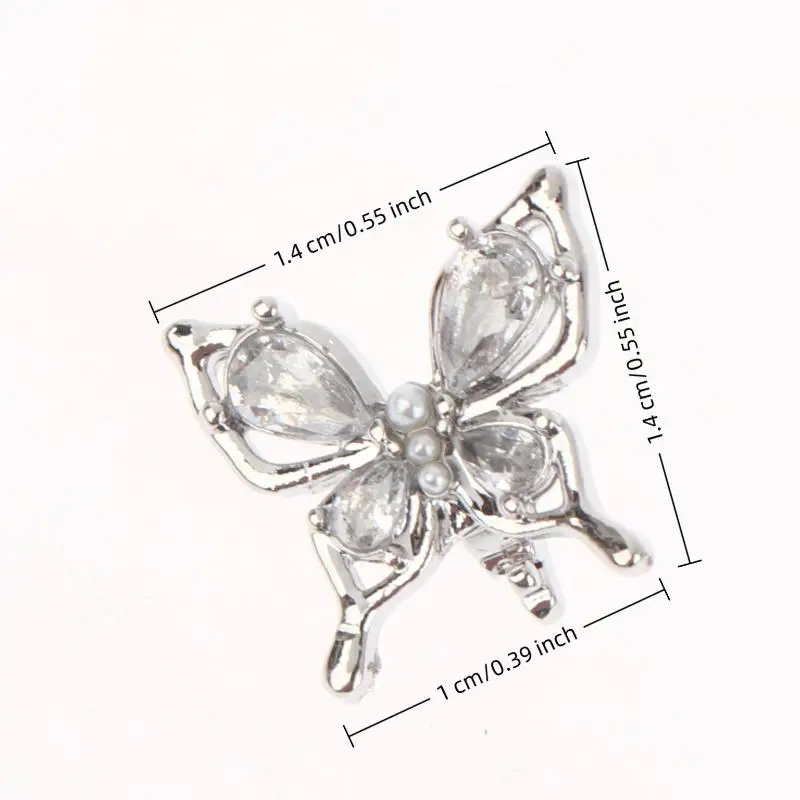 2pc Fashion Rhinestone Decor For Clip On Earbuds Open Ear Decorative Zirconia Earphone Accessories Removeable DIY Earphone Decor view 6