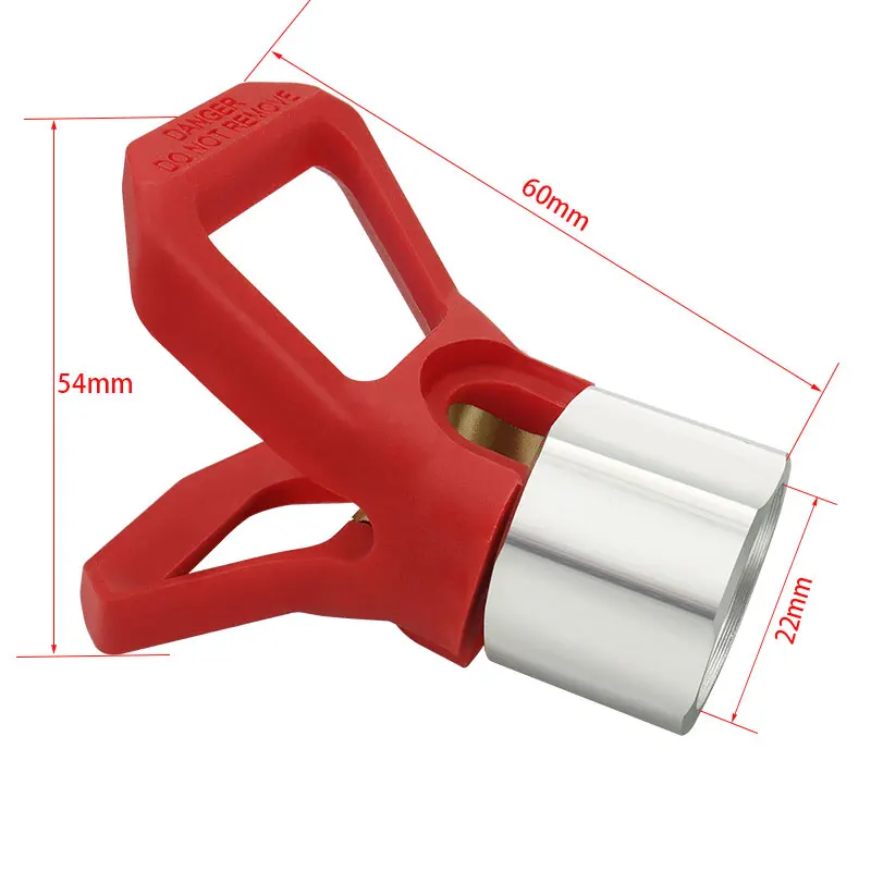 Imagem -05 - Pressão Airless Pintura Pistola Flat Tip Bico Guarda Universal Bico Guarda Ferramenta para Pulverizador Assento de Cobre 1pc Alta