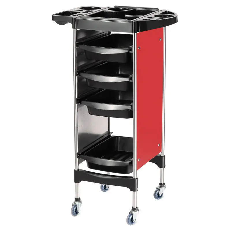 

Hxl hair salon trolley dyeing rack multifunctional hairdressing tool cart storage rack