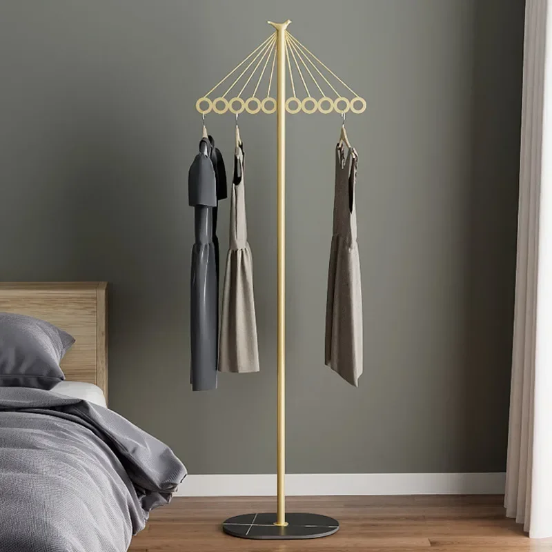 Web Celebrity Creative Umbrella Clothing Rack Modern Multi-functional Hanging Stand Light Luxury Bedroom Floor Storage Hat Rack