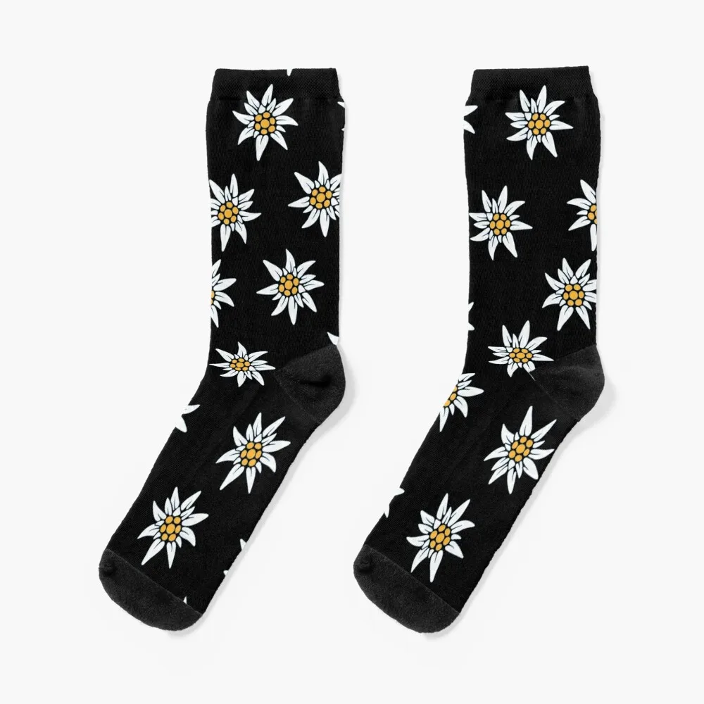 Edelweiss, носки с цветочным рисунком, Рождество, для бега, мужские женские