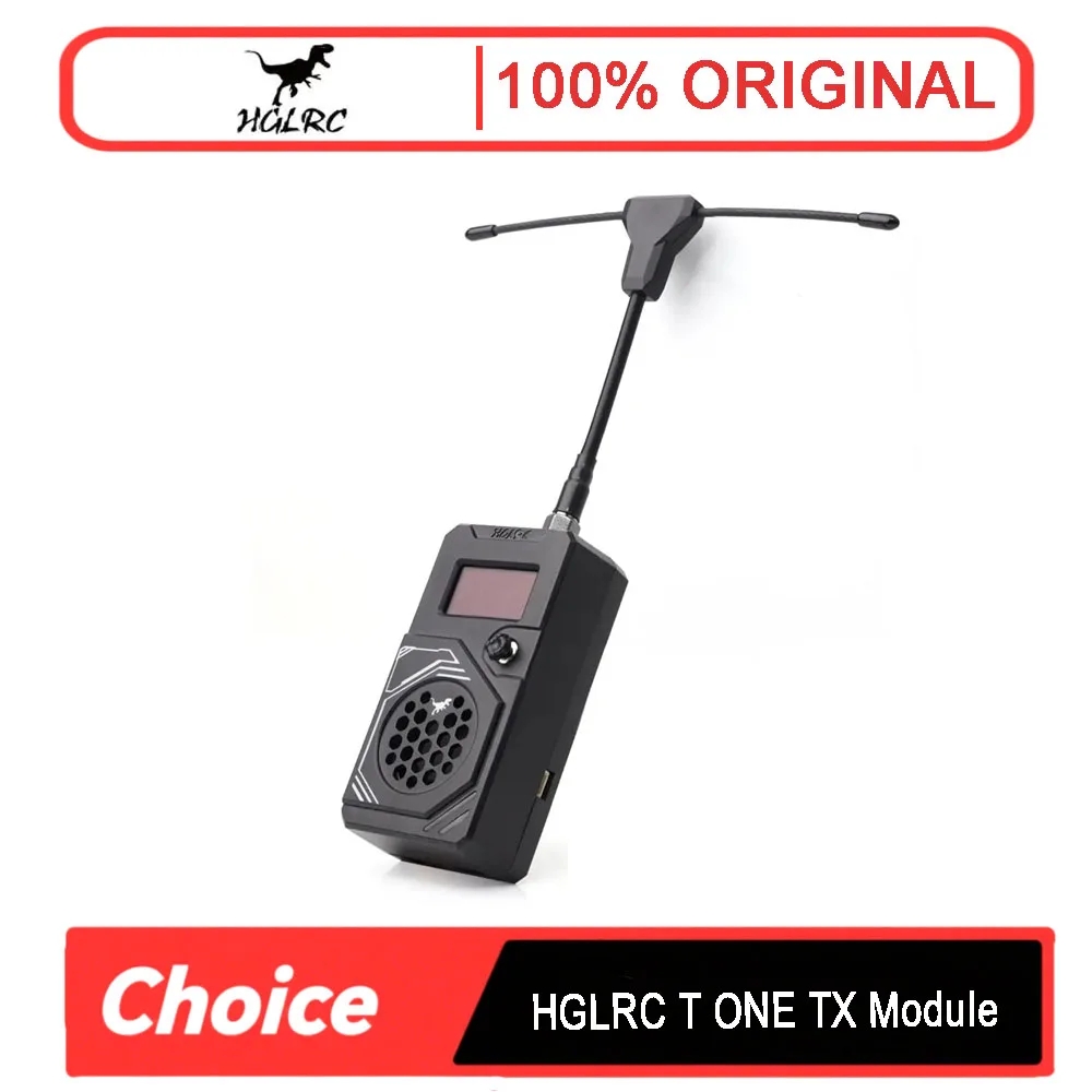 

HGLRC T ONE ELRS TX Module - 2W High Power, 868-915MHz, FCC Cert, 3-6S - Long Range for FPV Long Range Racing Drone