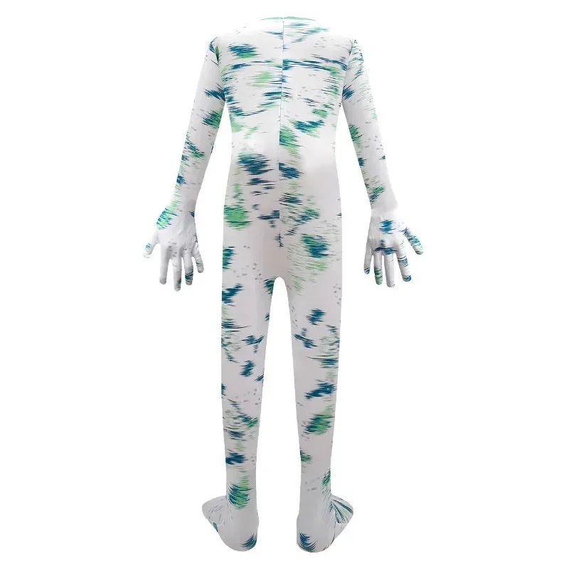 الأبواب الصراخ القطيفة لعبة زي أسود أبيض جامبو الوحش تأثيري ملابس الاطفال هالوين عيد الميلاد هدية الكريسماس بذلة قناع