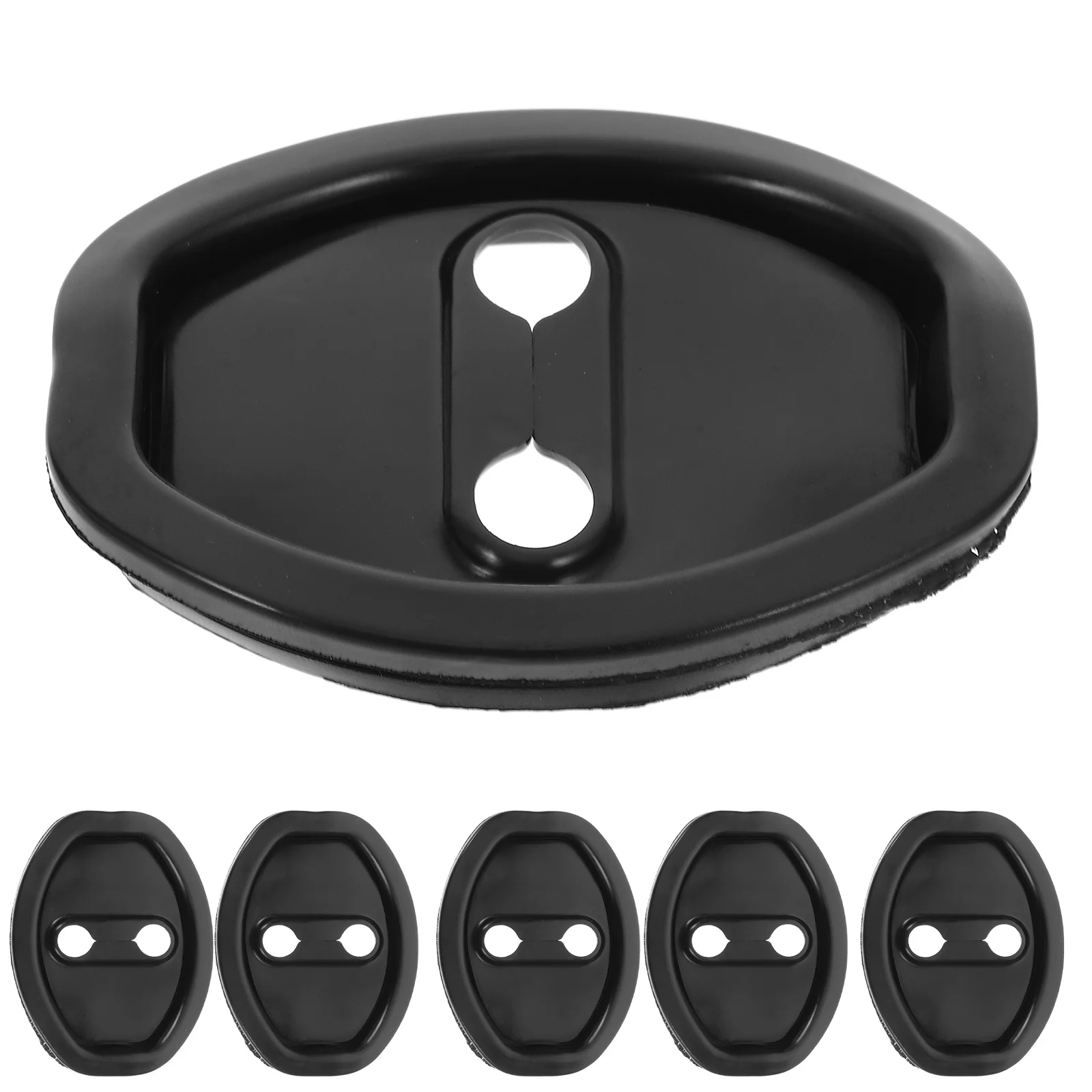

6Pcs Car Door Lock Protective Cover Silicone Latch Guard Shock Absorption Noise Reduction Universal Door Latch Protective Cover