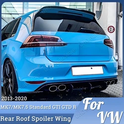 Maxton Style For Volkswagen Golf 7 MK7 7.5 GTI GTD GTE R TSI TDI 2013-2020 Car Rear Trunk Roof Spoiler Wing Carbon Fiber Look