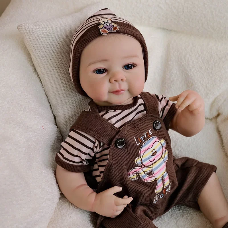 19インチ ジュリエット フルボディ ビニール リボーンドール 複数層ペイント 3Dスキン 静脈も見える リアルな赤ちゃん人形 ボネカス ベベ