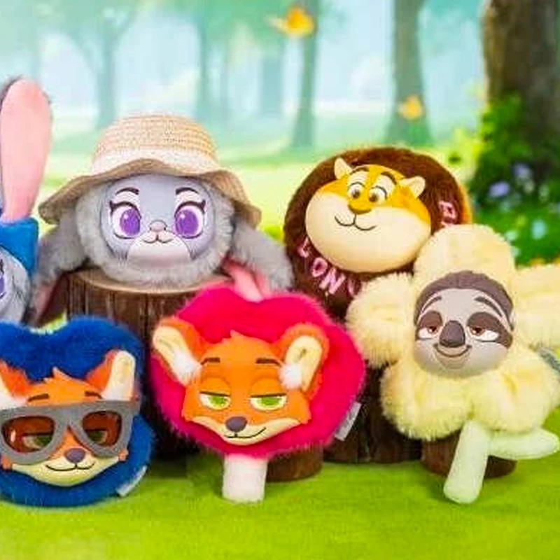 Scatola cieca con ciondolo in peluche Zootopia autentico, modello di bambola di tendenza carino, decorazione con ciondolo per zaino, regali di compleanno per bambini