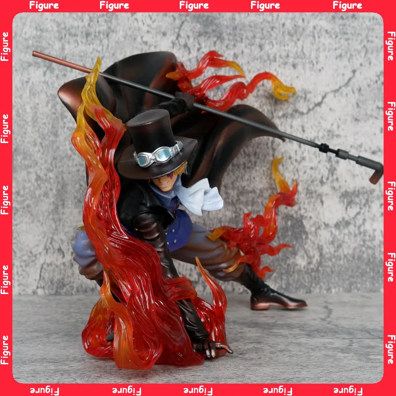 

20cm Anime One Piece Sabo Figure IU Fire Fist Sabo Figures Revolutionary Army Figure PVC Model Statue Doll Statue Toys Gifts