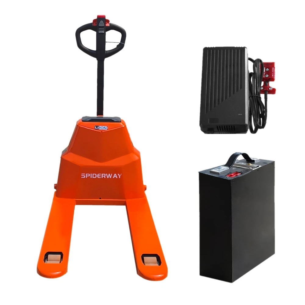

Electric Pallet Jack, Lithium-Battery-Powered Pallet Truck, 4,400lbs Load Capacity, 48×27 Fork Length, Electric Pallet Lift