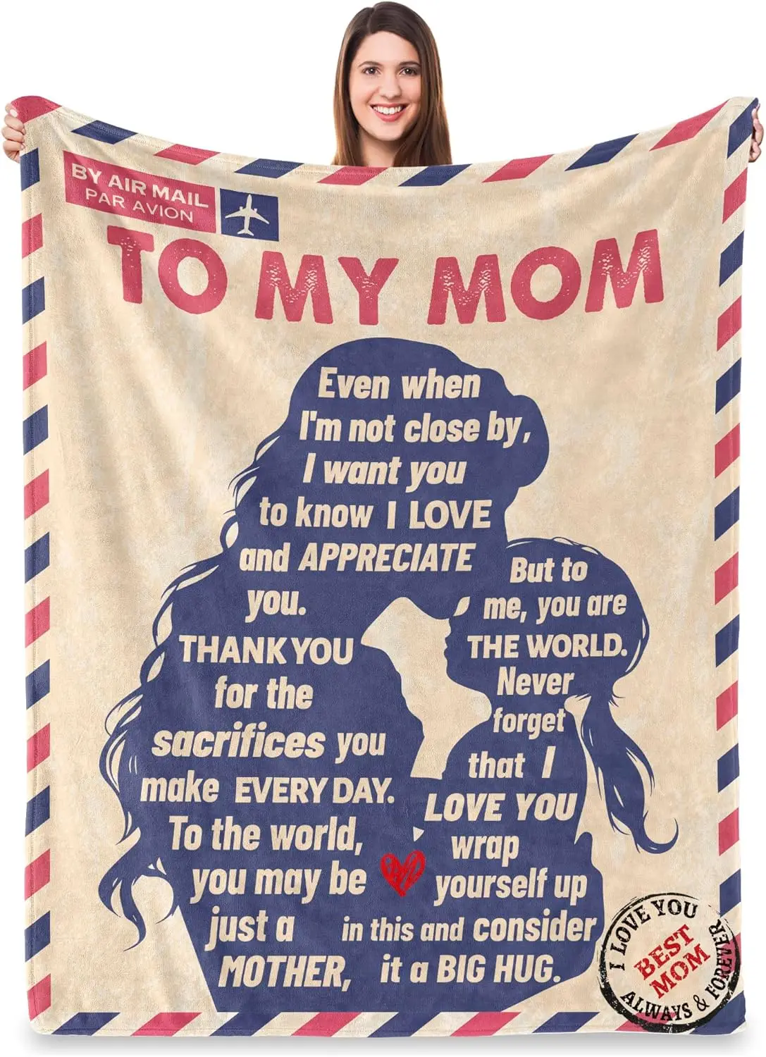 Одеяла для мамы НЛОРО, подарок на день рождения для мамы от дочки