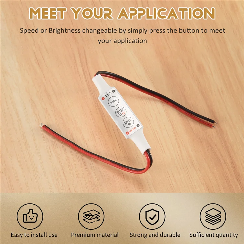 A92P 5 X 12V Wired Control Module With Strobe Flash For Car Or Household LED Strip/Bulbs