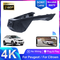 Dashcam for Peugeot 5008 3008 4008,Dvr for Citroen C5 Aircross,Camera Recorder for DS7,Plug and Play Dash Cam 4K for Car