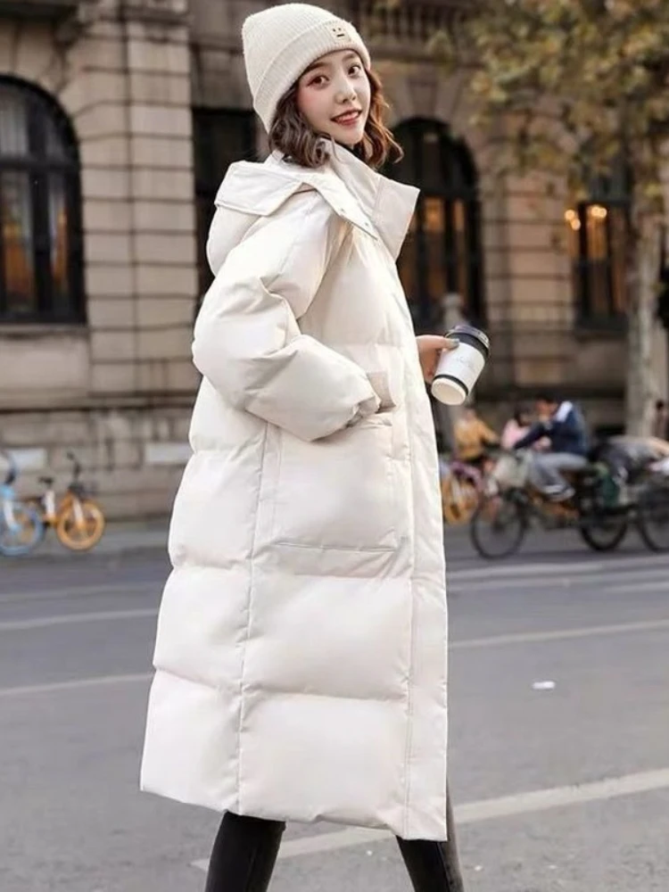 Women's Cotton Padded Jacket Winter Clothing 2023 New Style Korean Loose Down Cotton Coat Mid-length Bread Overcoat