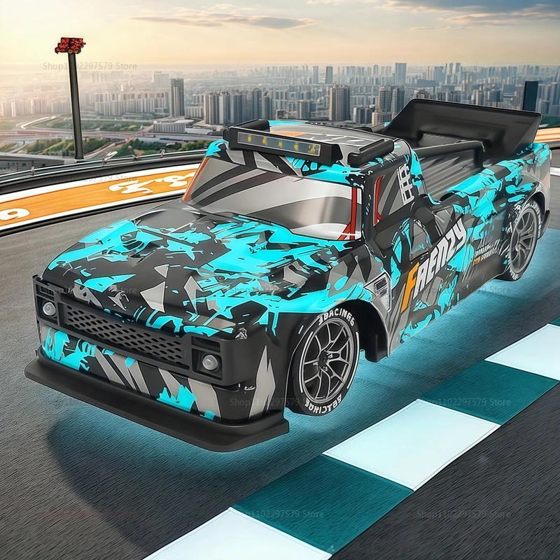 Brand New 1:16 Scale High Speed 2.4G RC Drift Car 4WD LED Light Remote Control Toys For Boys Kids Outdoor Indoor Racing Gifts
