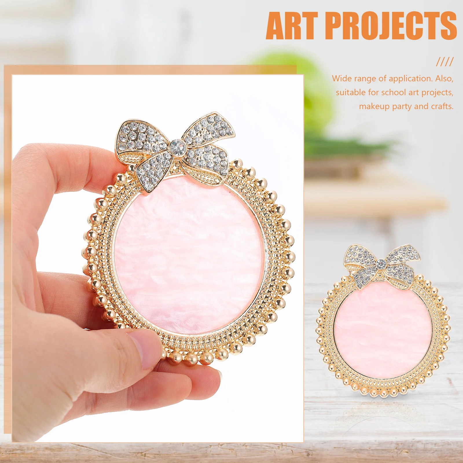 Placa mezcladora de colores, decoración de diamantes de imitación, marco Vintage, paleta de manicura para decoración de uñas, paleta de pintura, bandeja mezcladora de pigmentos DIY, pintura