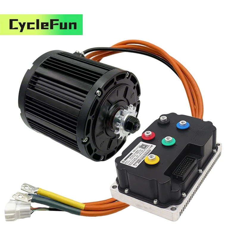 

QS138 3000 Вт PMSM двигатель со средним приводом 3800 об/мин с контроллером FarDriver ND72360 типа Холла для преобразования электрического мотоцикла, скутера