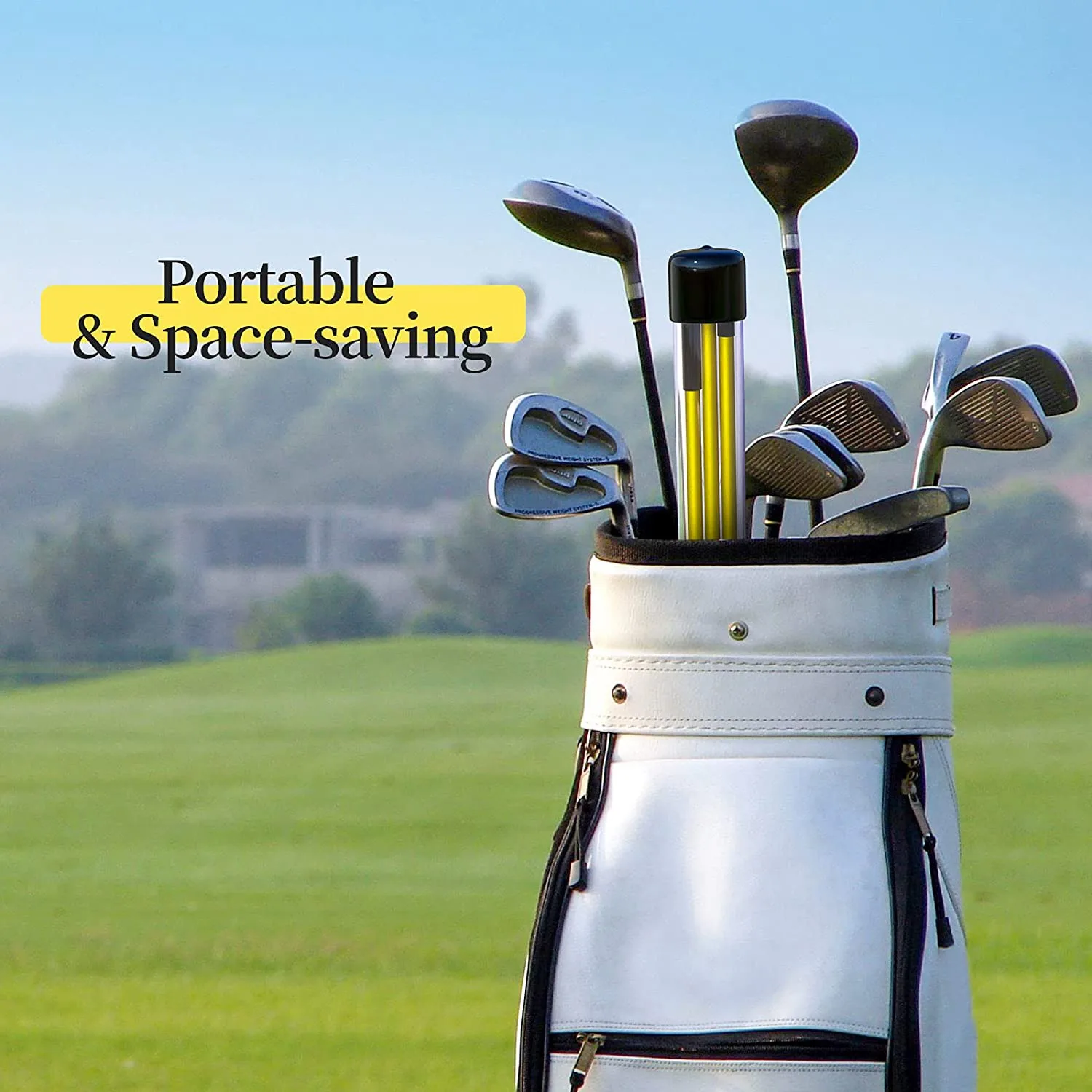 แท่งฝึกการตั้งศูนย์กอล์ฟแบบพับได้, แท่งช่วยฝึก2แพ็ค3ตอน48นิ้วสำหรับฝึกอุปกรณ์ฝึกวงสวิงกอล์ฟ