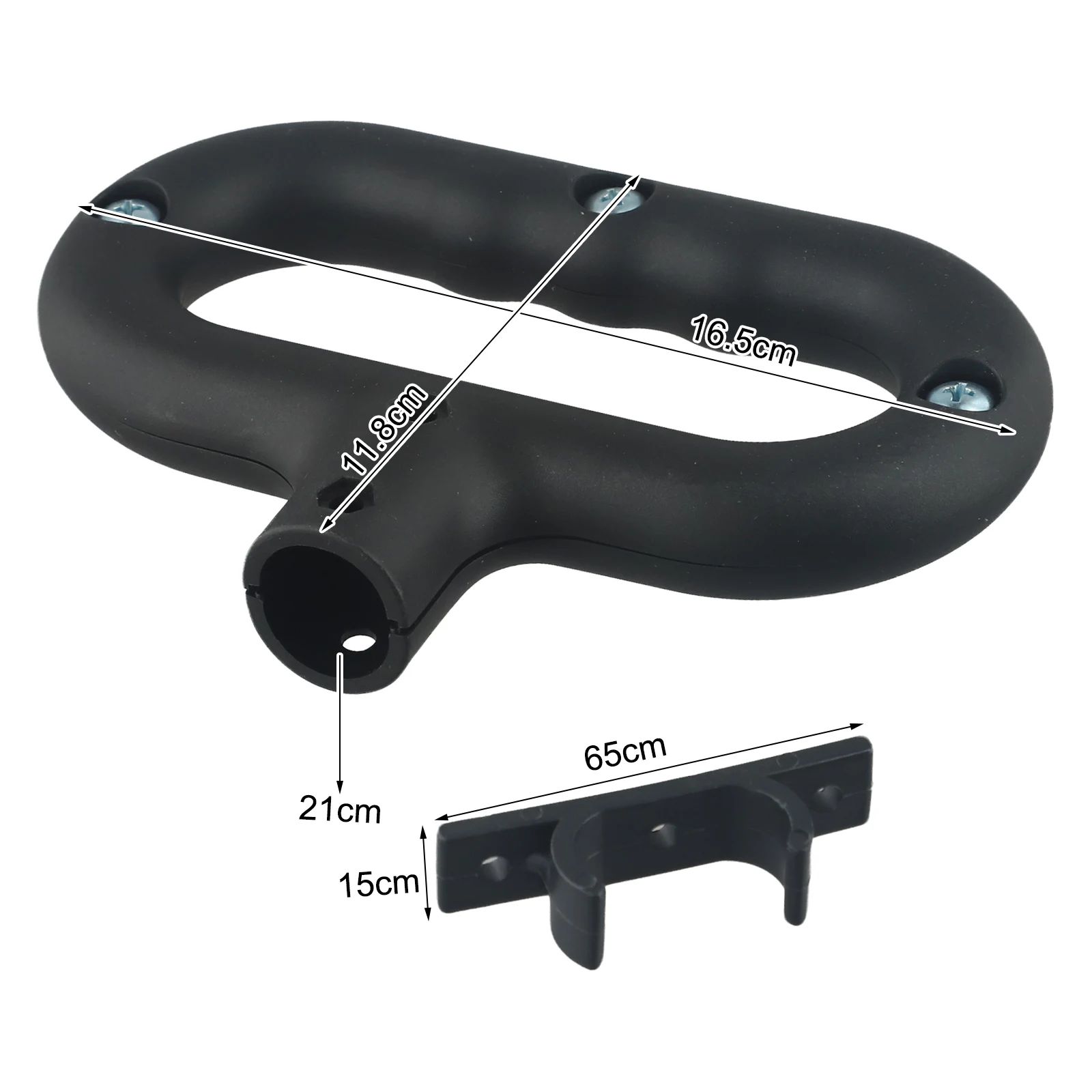 

Сменная ручка-толкатель для походной тележки с фиксирующей пряжкой, совместимая с уличными и садовыми тележками