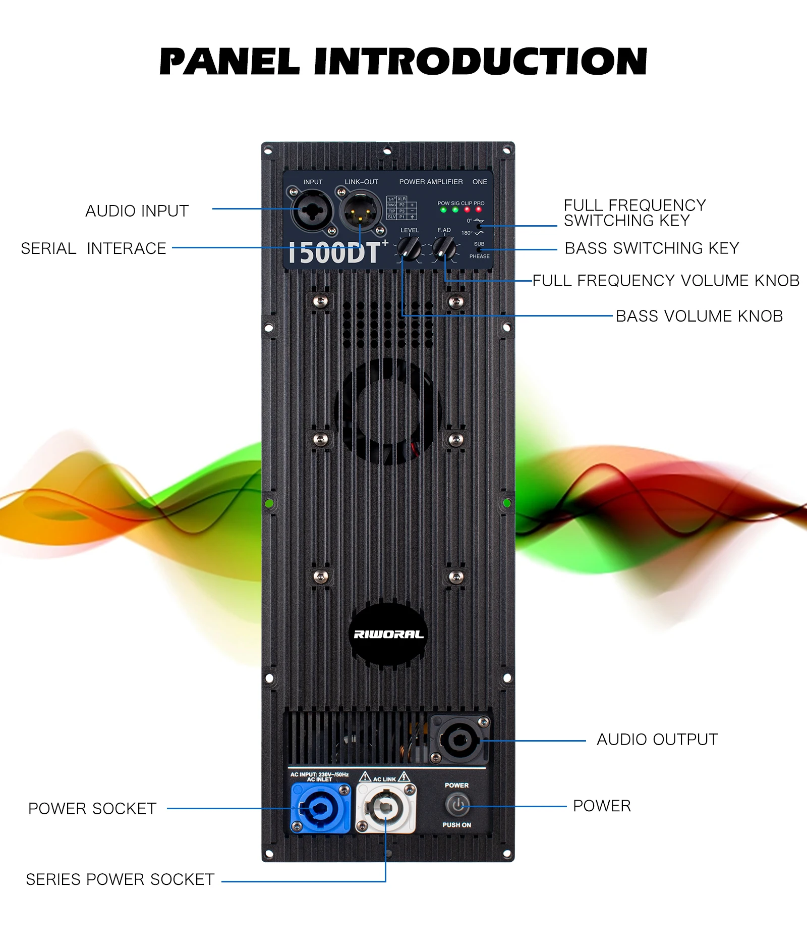 1500DT 8ohm 1500W Class D Subwoofer Power Amplifier Board Profession Karaoke Speaker Amplifier Module For Line Array