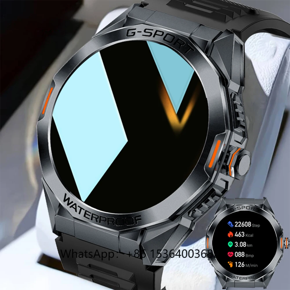 

TJXL-SENBONO H89 Round Men Smart Watch HD Big Screen Answer Calls Blood Pressure Heart Rate Waterproof Sports Tracking Smartwatc