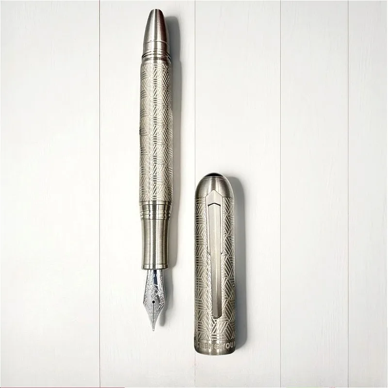 PENGCHENG Pure titanium fountain pen business office Little Prince blade pen tip advanced ink pen, signature pen, titanium alloy
