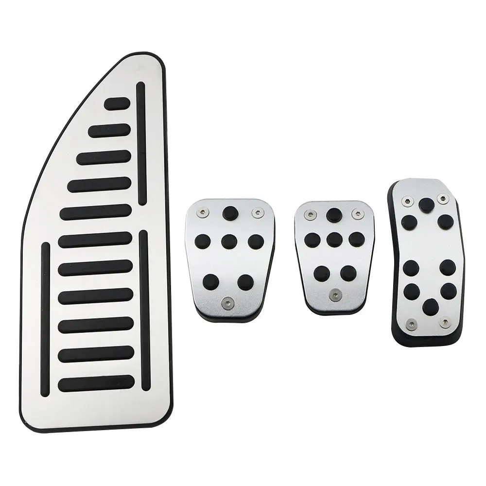 Capa de Pedal para Ford Fiesta MK7 2009 - 2015 Ecosport 2012 - 2017 LHD, Pedais de Acelerador em Liga de Alumínio e Borracha