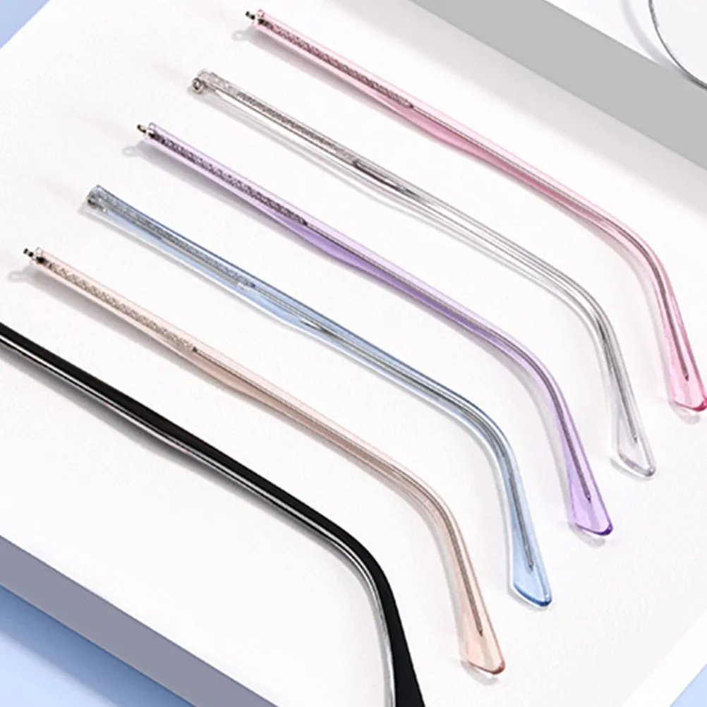 

2Sets Glasses Arm Replacement Metal Temples Hypoallergenic Universal Eyeglasses Arms Lightweight Comfortable Accessories Glasses
