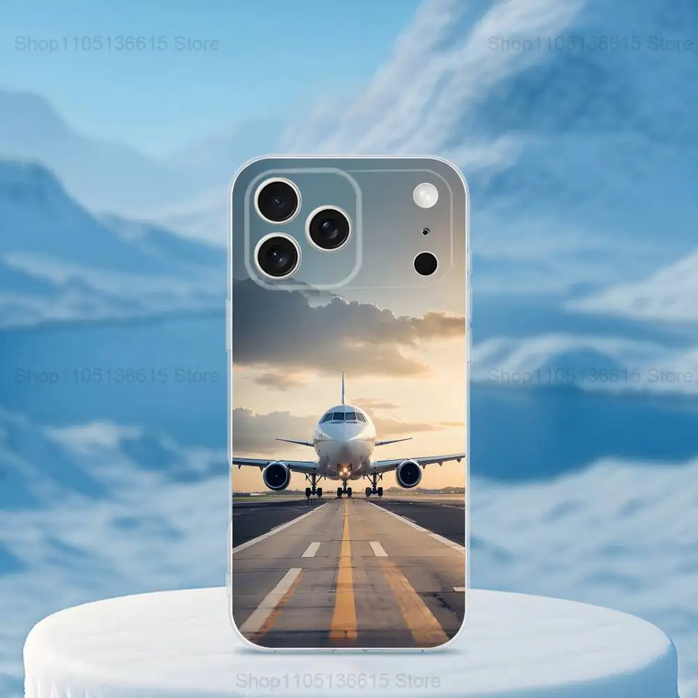 Чехол для телефона Plane Art Airplane для iPhone 16,15,14,13,12,11,17 Pro, Max, Plus, X, XS, XR, SE, мини-прозрачный мягкий чехол