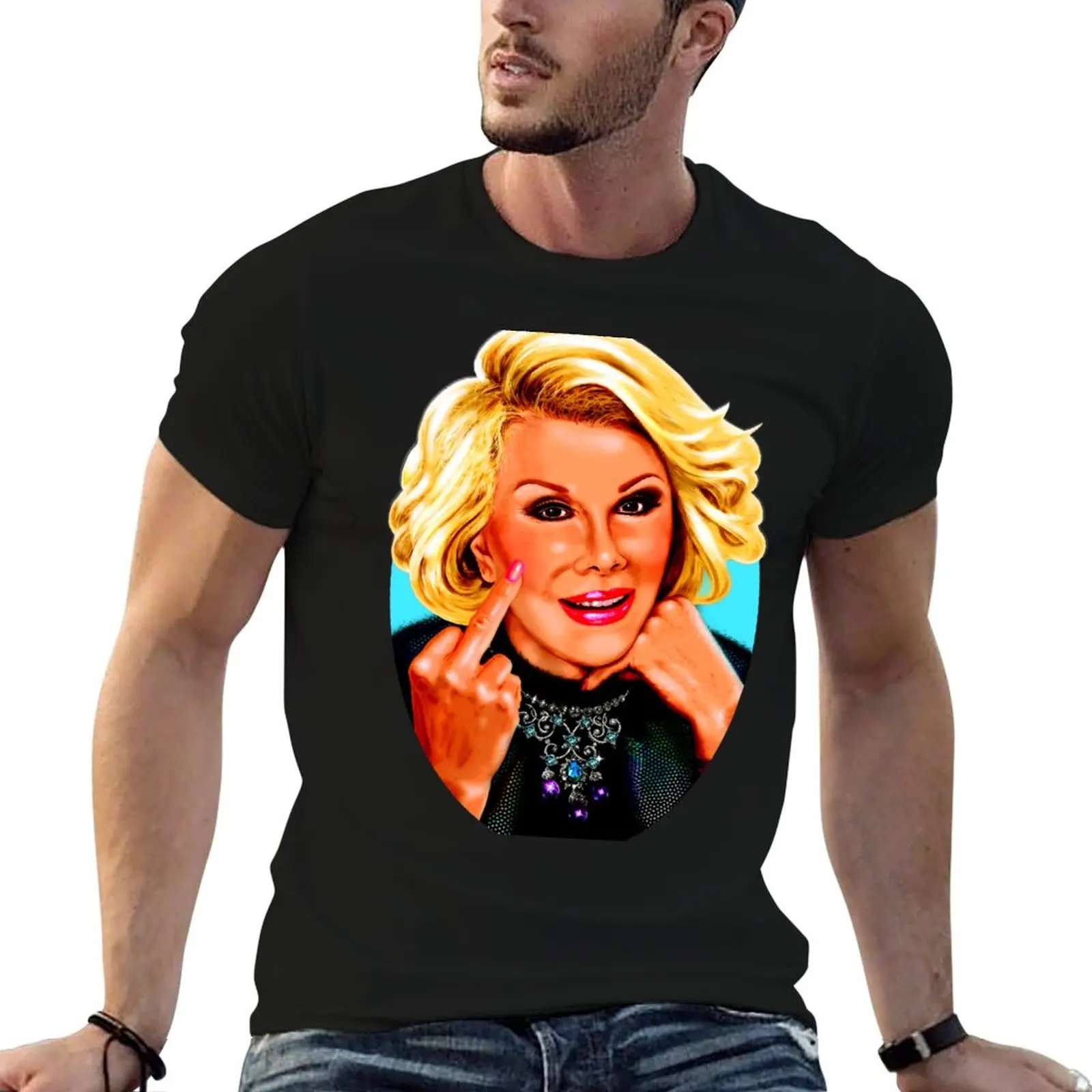 

JOAN RIVERS! T-Shirt t shirts for man slim fit t shirts cotton 100% t shirt man casual T-Shirt