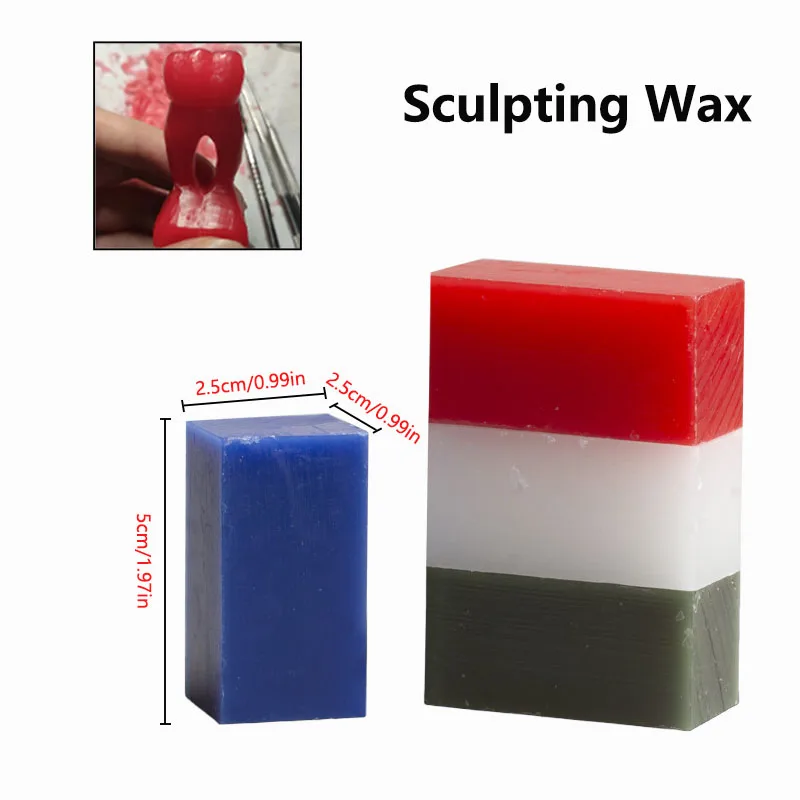 

1/10/30 Pcs Dental Carving Wax Block Oral Teaching Use Tools Engraving Model Wax Denture Casting Dental Lab Materials