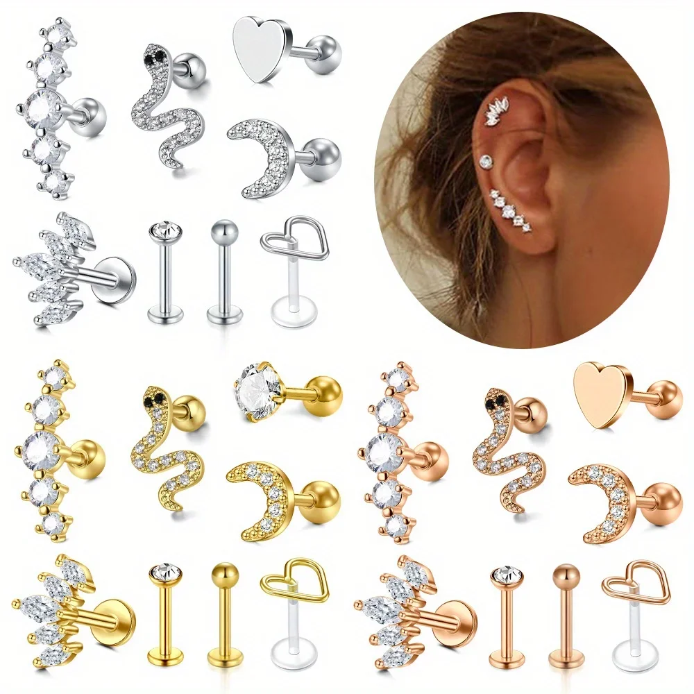 #38 Top 40 Ear Stud Piercings Worth Buying In 2026