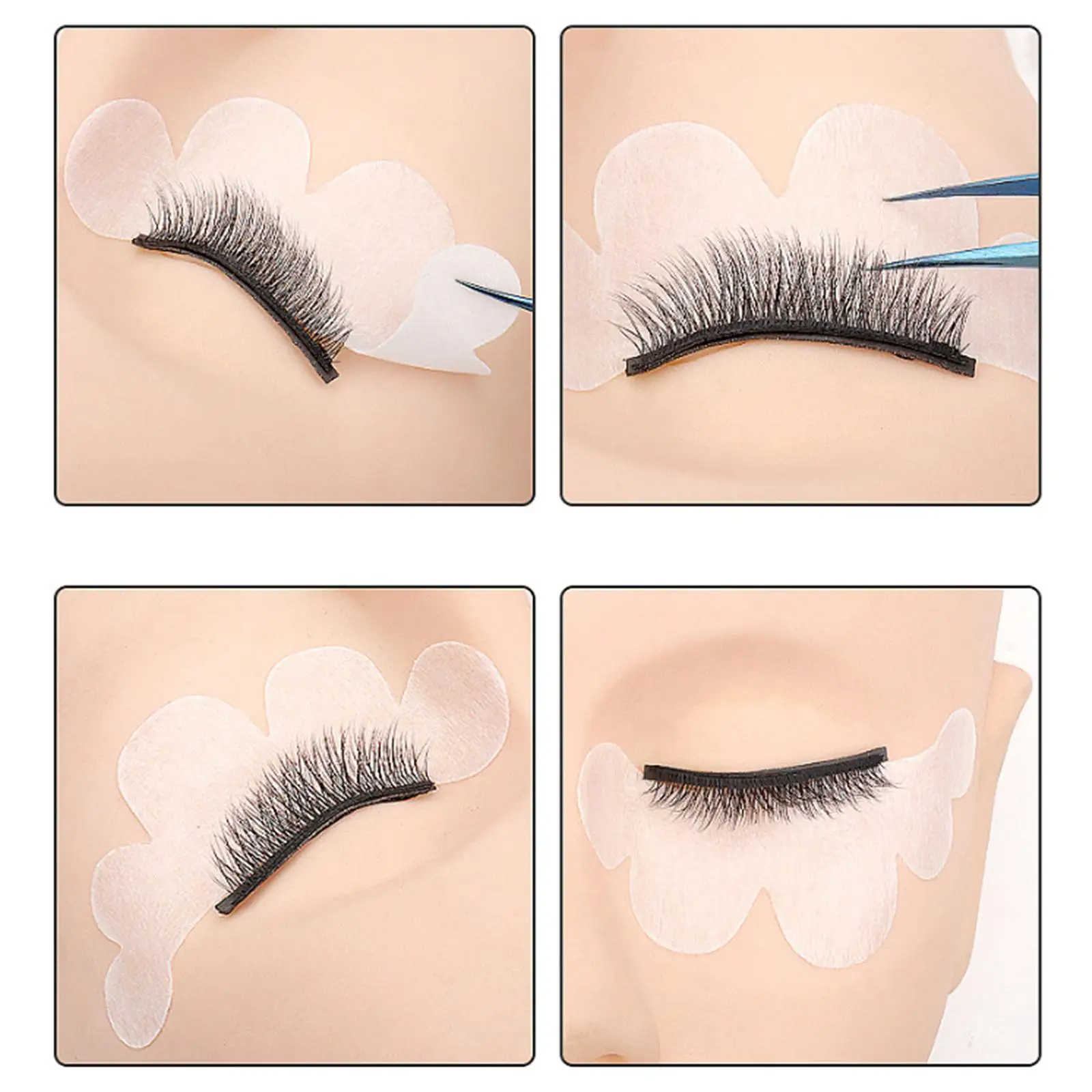 Wimpernverlängerungspflaster, Vlies-Hydrogel-Unter-Augenpolster, Isolierung für professionelles Wimpern-Styling