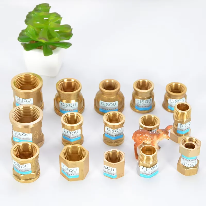 

Brass Pipe Fitting 1＂to 1/2＂3/4＂Female/Male Thread Copper Connector Elbow Tee Bushing Reducing Pipe Joint Thread Coupling Nipple