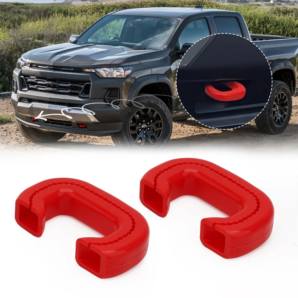 2PCS Trailer Hook Protective Cover For Colorado Z71 ZR2/for GMC Canyon 2023-2025 Front Waterproof Tow Hook Decoration Shell - view 5