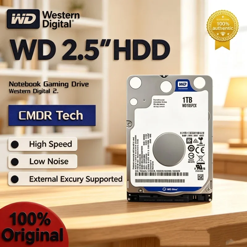 Western Digital WD HDD 500GB 1TB SATA 6.0Gb/s 2.5" Smooth For Local Security Capture Machine HardDisk