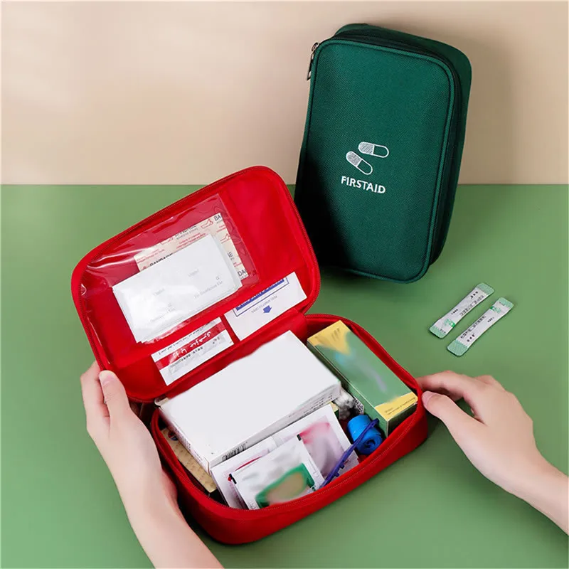 

Portable Mini Home Medical Storage Bag Camping Emergency First Aid Kit Organizer Home Outdoor Travel Bag