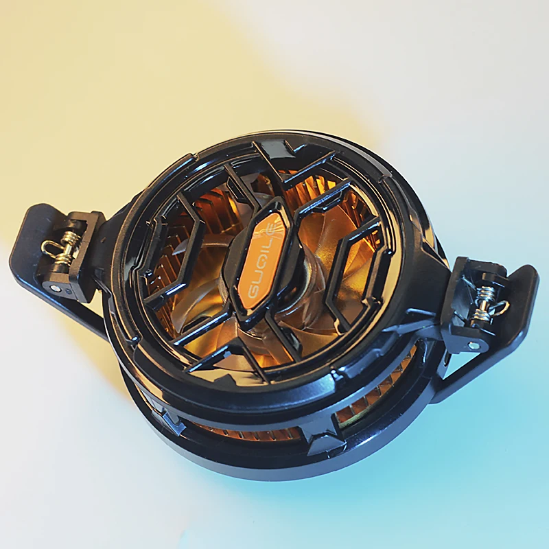 Radiador do refrigerador do telefone móvel, 15W Refrigeração forte, FS03, Clipe magnético e rotativo, Quit Iluminação 7 cores