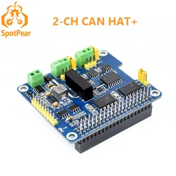 Raspberry Pi 2-Channel Isolated CAN Bus Expansion HAT Dual Chips Solution Built-In Multi Protections