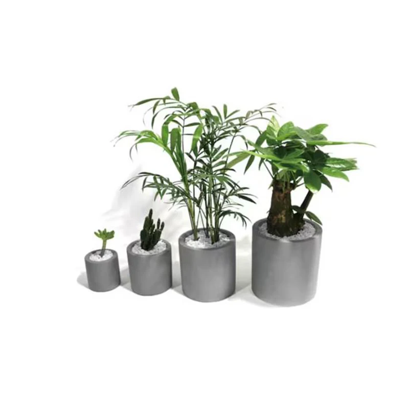 Imagem -05 - Redondo Grande Moldes de Silicone para Faça Você Mesmo Vaso de Flores de Concreto Decorativo Vasos Modernos de Plantadores Fabricação de Plantadores Indoor e Outdoor