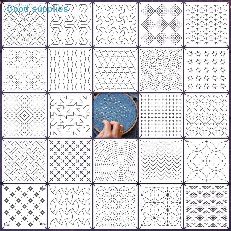 8/9/24/32 قطعة قوالب تطريز ساش - مراجعة Photography Geometry وسعره