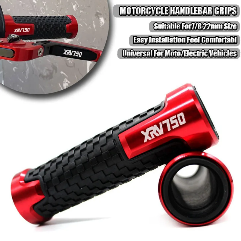 

For XRV750 L-Y Africa Twin 1990-2003 XRV 750 Motorcycle 7/8"22mm Aluminum Anti-Slip Handle Bar Grip Handlebar Hand Grips