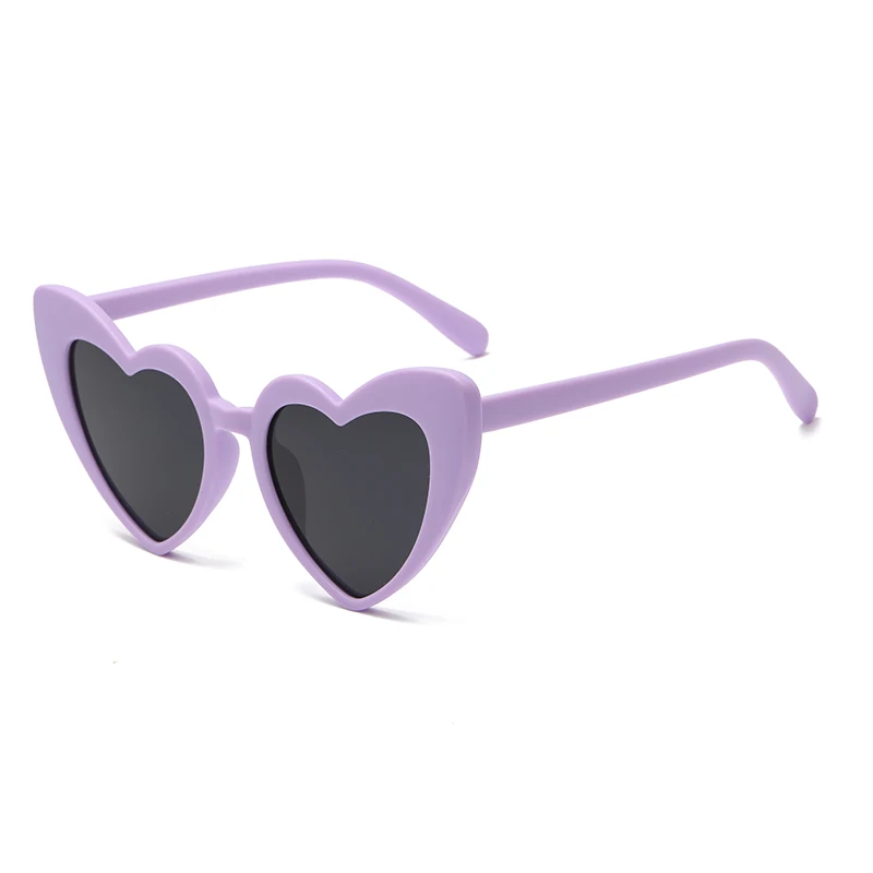 2024 New Heart shaped Candy Sunglasses Female Punk Cat Eyes Fashion Accessories Large Frame Sparkling Pink Crystal Eyeglasses