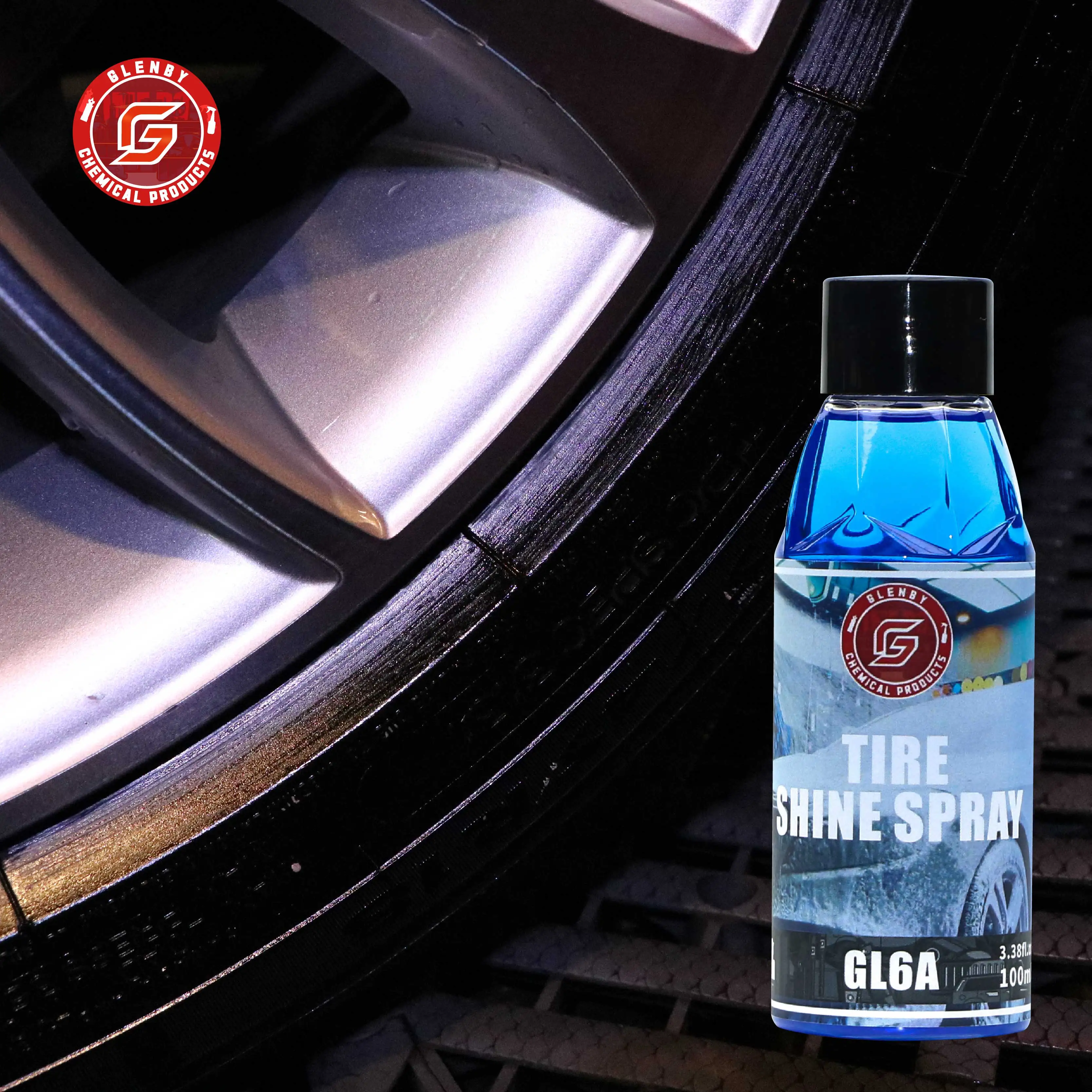 Black Wet Look Tire Shine Dressing,for a Whole New Level of Shine and Depth of Black,Safe for Cars,Trucks,Motorcycles,RVs & More