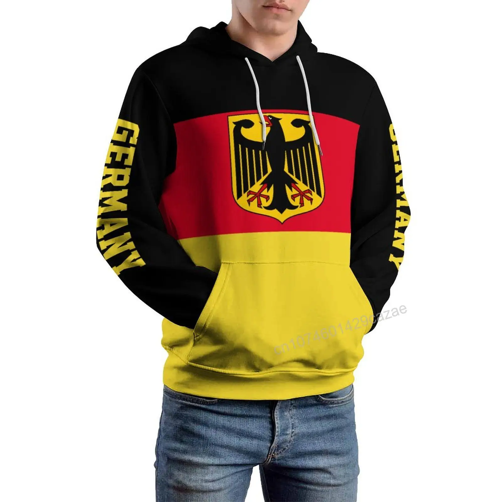 

Germany Country Flag 3D Hoodie Polyester Cool Men Women Harajuku Sweatshirt Unisex Casual Pullover Hoodies