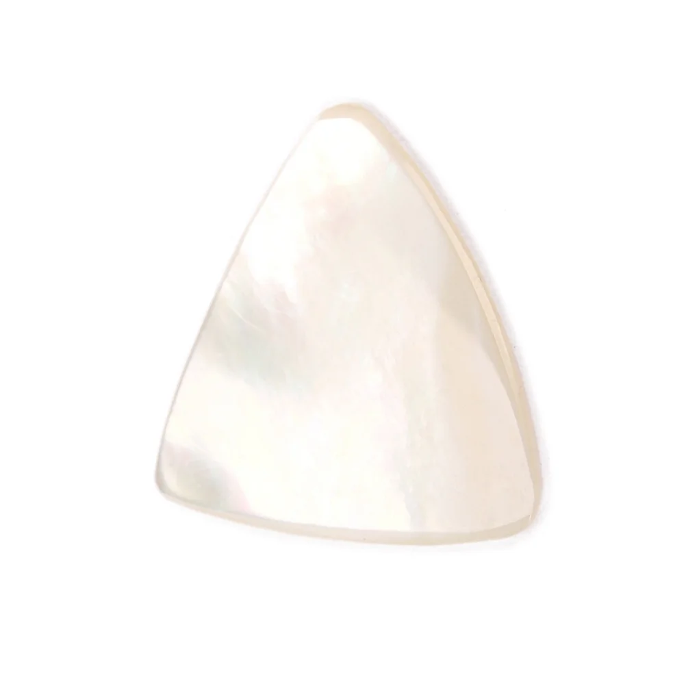 

White Abalone Guitar Picks 28 X 27 X 1.5 Mm Natural Shell Plectrum For Acoustic Electric Bass Beginners Instrument