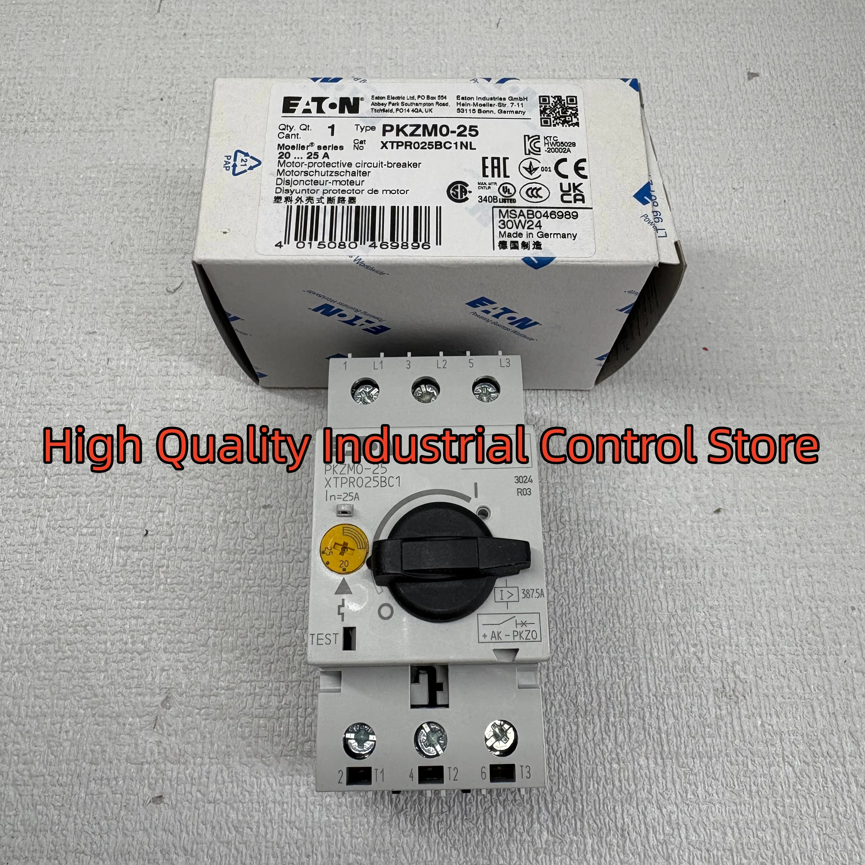 

PKZM0-25 XTPR025BC1NL Motor protector 100%NEW