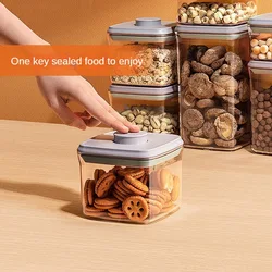 Airtight Food Storage Containers with Lids,Top Pop One Button Control,Air Tight Stackable Dry Cereal Container Set for Pantry