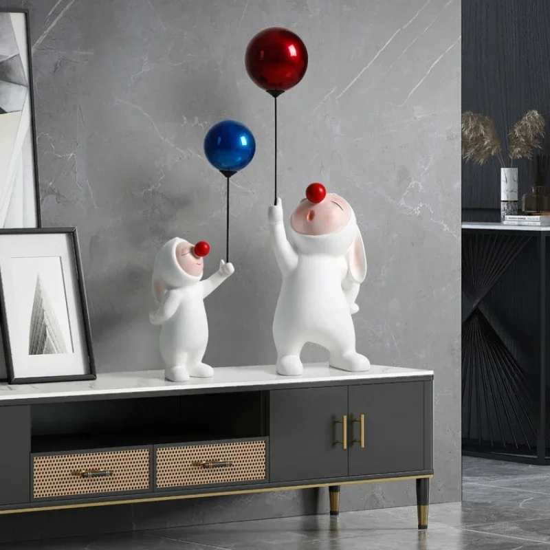 Light Luxury High-End Balloon Rabbit Table Decorations Ornaments