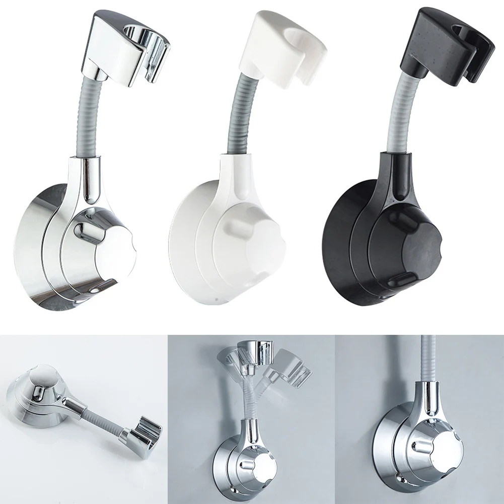 Wall Mount Holder Shower Head Vacuum Suction ABS Adjustable Adsorption Bathroom Reliable Replacement High Quality