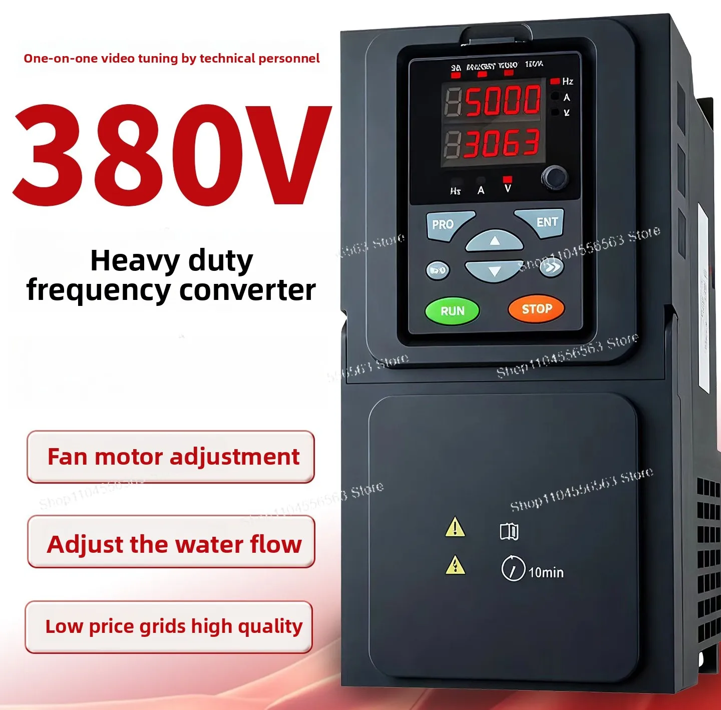 Industrial Vector Heavy Duty Inverter, 380V Three-Phase 2.2-90KW Variable Frequency Drive